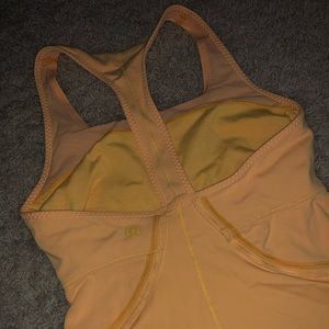 Lululemon yellow workout top